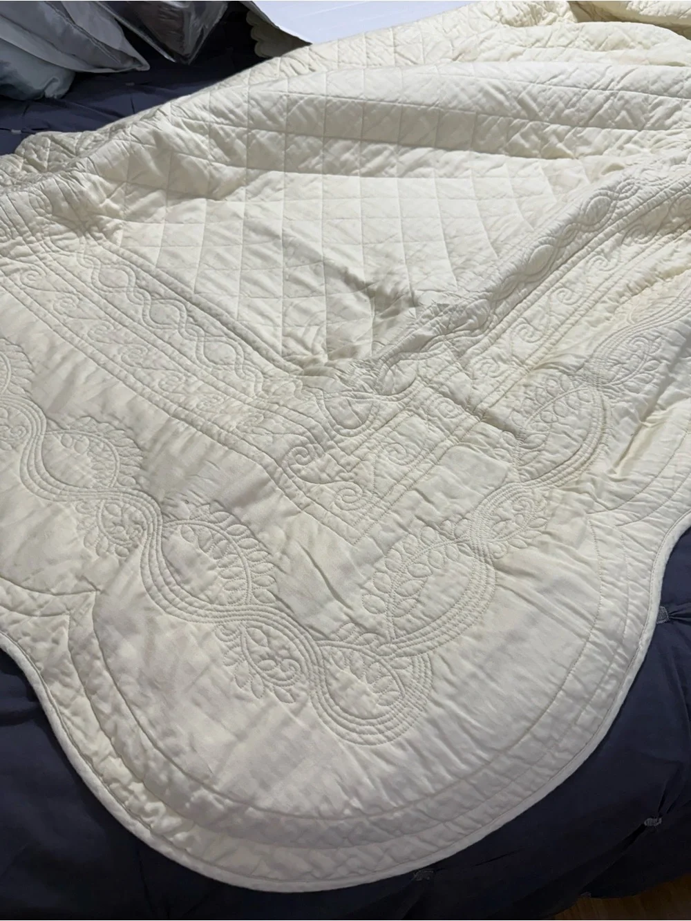 Northern Nights Cream Quilted Bedding - Soft Neutral Comfort